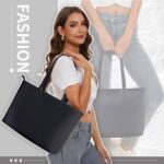 Waterproof PU Tote Bag, Large, Zipper