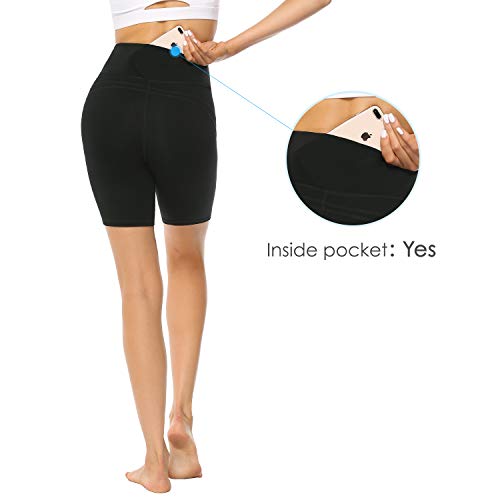 High Waisted Gym Shorts with Pockets