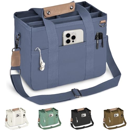 Blue Canvas Tote Bag