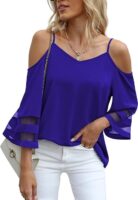 Summer Cold Shoulder Blouse
