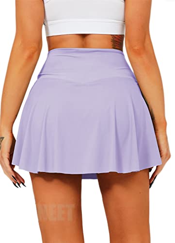 High-Waisted Tennis Skirt with Pockets