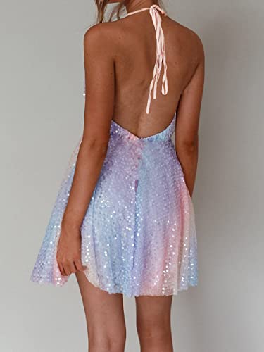 Sparkly Tassel Sequin Mini Dress