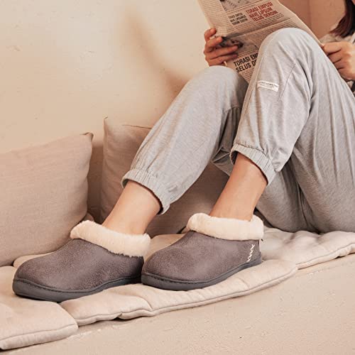 Micro Suede Plush Memory Foam Slippers