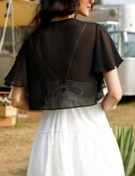 Bolero Shrug Chiffon Cropped Cardigan
