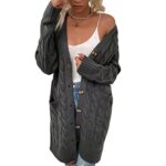 Long Sleeve Open Front Cardigan with Pockets