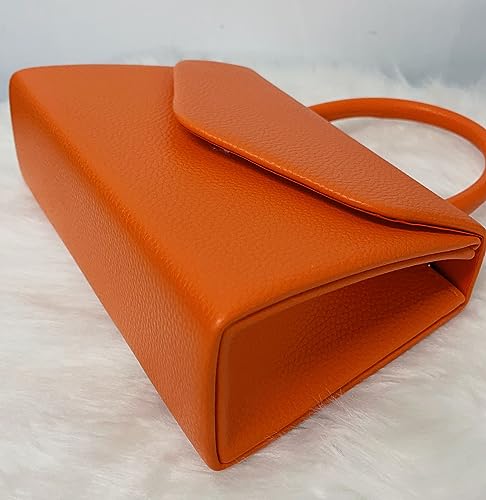 Faux Leather Clutch Handbag