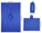 3-in-1 Waterproof Rain Poncho, Tent, Tarpaulin
