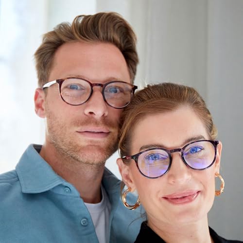 OPULIZE Blue Light Blocking Glasses Slim Round Frame