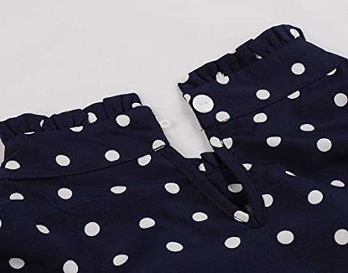 Polka Dots Pleated Midi Dress