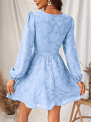 Lace Floral Print Mini Dress
