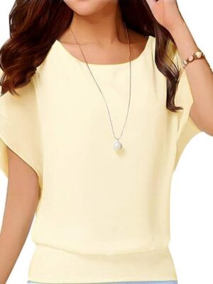 Summer Chiffon Blouses - Short Sleeve