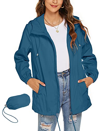 Waterproof Lightweight Hooded Raincoat