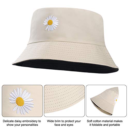 Reversible Cotton Daisy Sun Hat