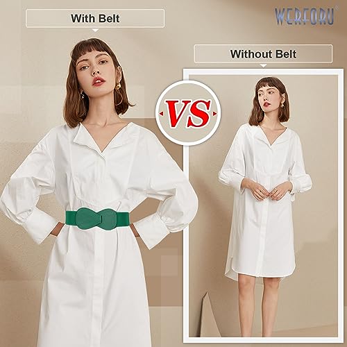 Stretchy 8-Shaped Buckle Elastic Waist Belt