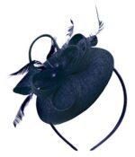 Navy Headband Fascinator