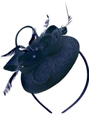 Navy Headband Fascinator
