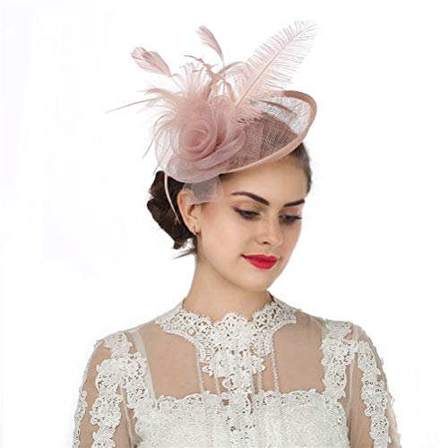 Flower Feather Fascinator