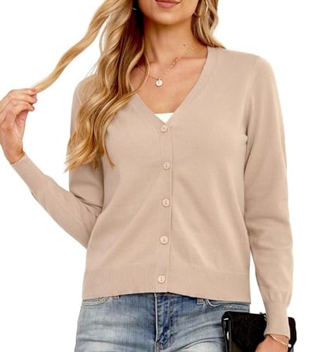 Lightweight V-Neck Cardigan Jumper