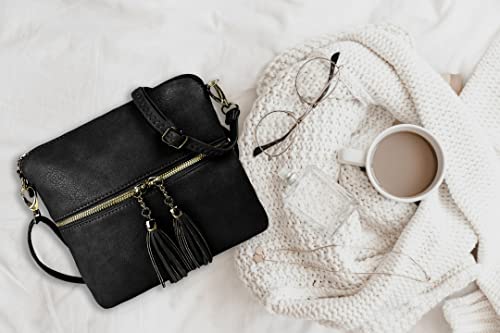 Faux Leather Crossbody Bag
