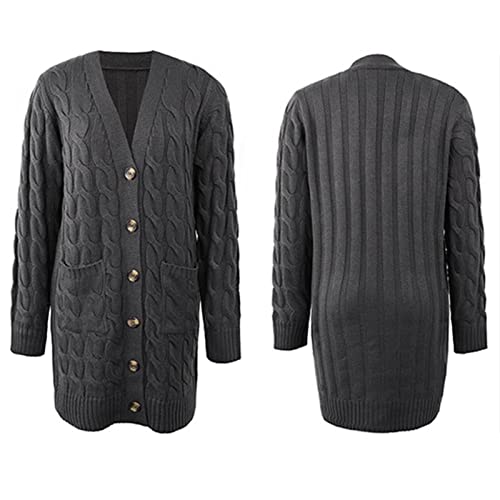 Long Sleeve Open Front Cardigan with Pockets