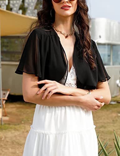 Bolero Shrug Chiffon Cropped Cardigan