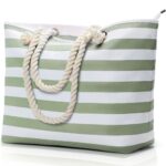 Extra Large Waterproof Beach Tote with Pockets