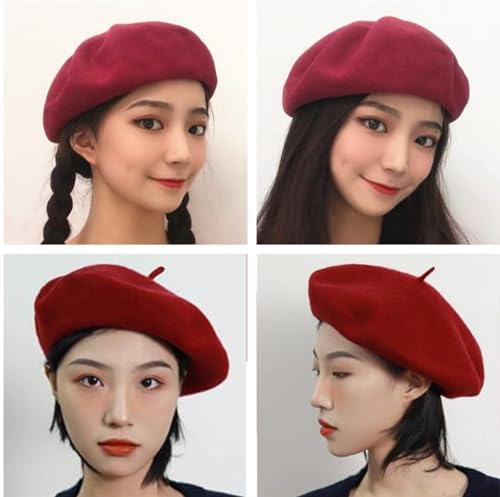 Wool Beret - Claret