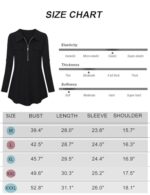 3/4 Sleeve Floral Zip V-Neck Tunic Blouse