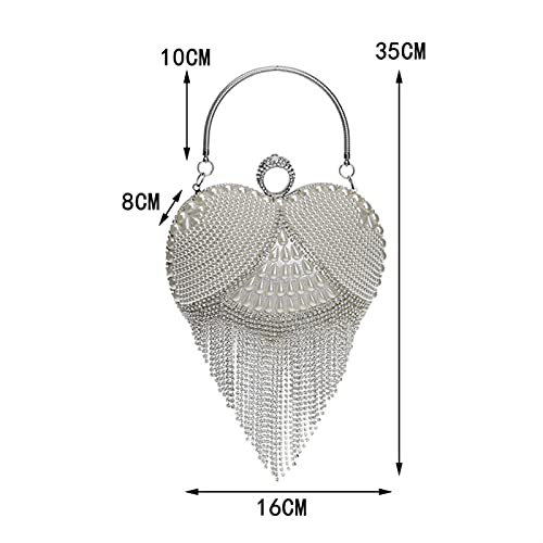 Tassel Evening Bag Diamond Beads Clutch