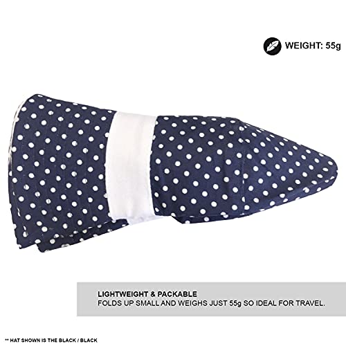 Reversible Cotton Polka Dot Sun Hat