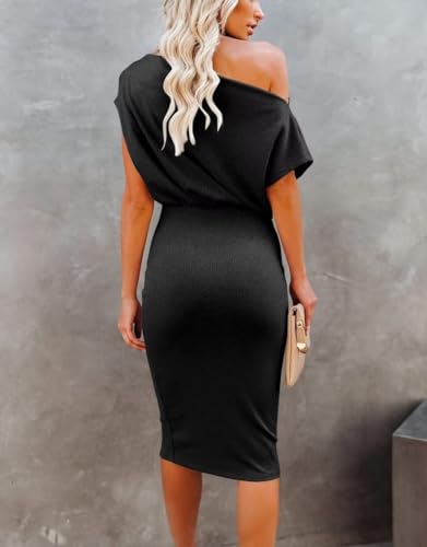 Summer Wrap Midi Bodycon Dress