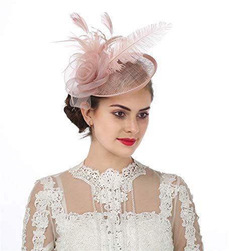 Flower Feather Fascinator