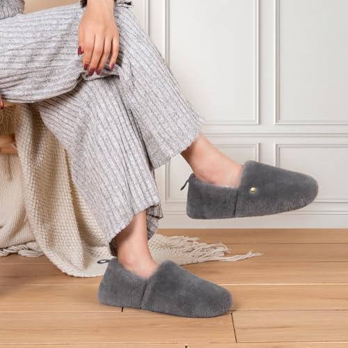 Fuzzy Faux Wool Non-slip House Shoes