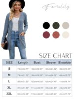 Long Sleeve V Neck Cardigan with Pockets