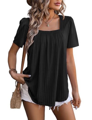 Square Neck Puff Sleeve Blouse