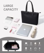 Waterproof PU Tote Bag, Large, Zipper