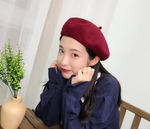Wool Beret - Claret