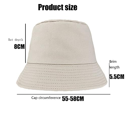 Foldable Summer Bucket Hat (Beige)