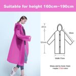 Waterproof Adult Poncho, 2PCS, Reusable, with Hoods