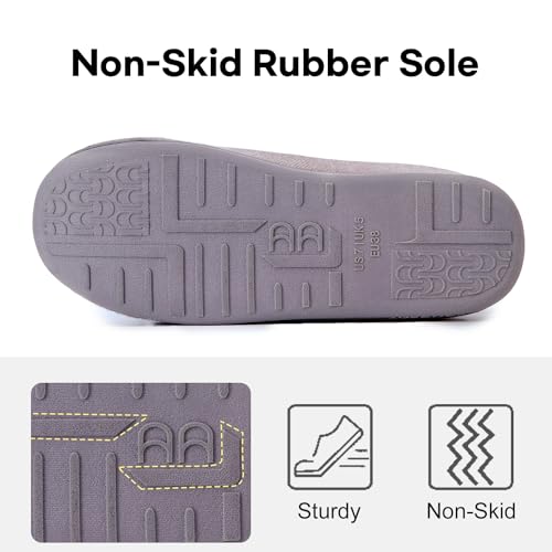 Wide Fit Memory Foam Slippers