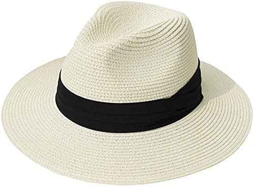 Straw Panama Fedora Beach Hat