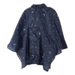 ECO CHIC Waterproof Foldable Adult Rain Poncho with Hood