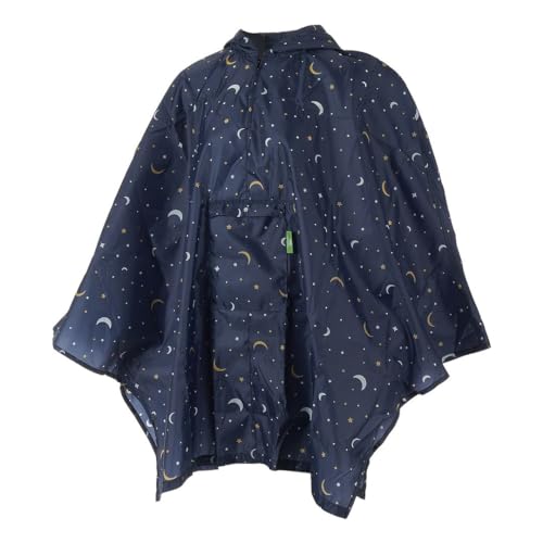 ECO CHIC Waterproof Foldable Adult Rain Poncho with Hood