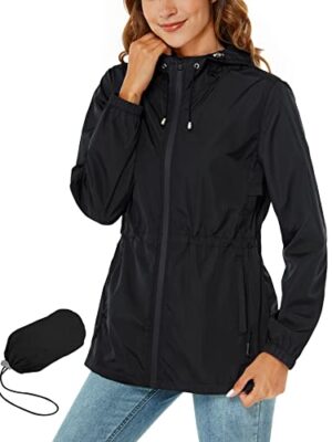 Waterproof Packable Hooded Raincoat