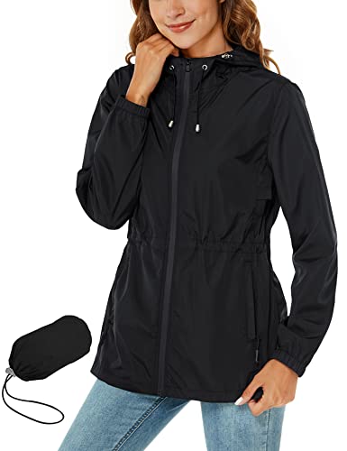 Waterproof Packable Hooded Raincoat