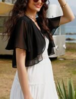 Bolero Shrug Chiffon Cropped Cardigan