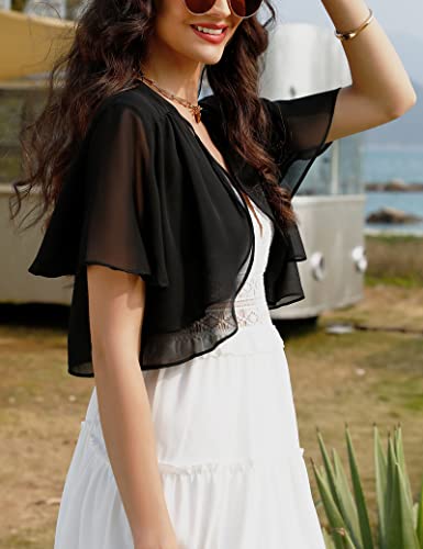 Bolero Shrug Chiffon Cropped Cardigan