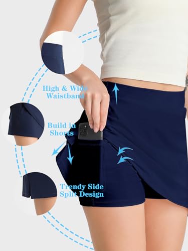 Tennis Skirts with Shorts, Golf Yoga Skorts