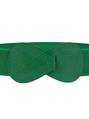 Stretchy 8-Shaped Buckle Elastic Waist Belt