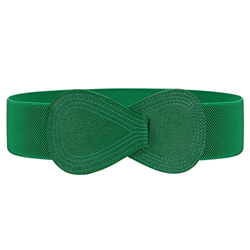 Stretchy 8-Shaped Buckle Elastic Waist Belt